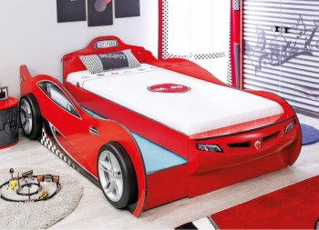CARBED Кровать-машина Coupe с выдвижной кроватью Red 20.03.1306.00 в Юном Ленинце - yunyj-leninec.mebel54.com | фото